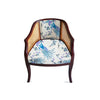 Azure Plume Velvet Chair