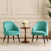 Velvet Shell Armchair Set of 2