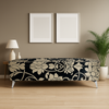 Noir Bloom Storage Bench
