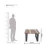 EpoxyLine Teak Wood Coffee Table