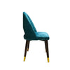 Velvet Curve Dining Study Chair With fabric set of 6