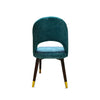 Velvet Curve Dining Study Chair With fabric set of 6