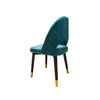 Velvet Curve Dining Study Chair With fabric set of 6