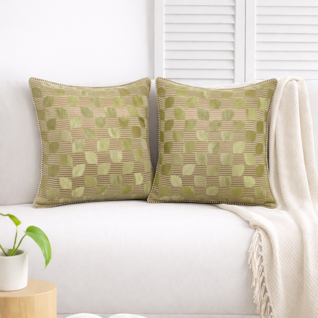 Golden Weave Cushion - Set of 2