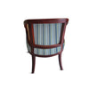 Coastal Stripes Rattan Chair