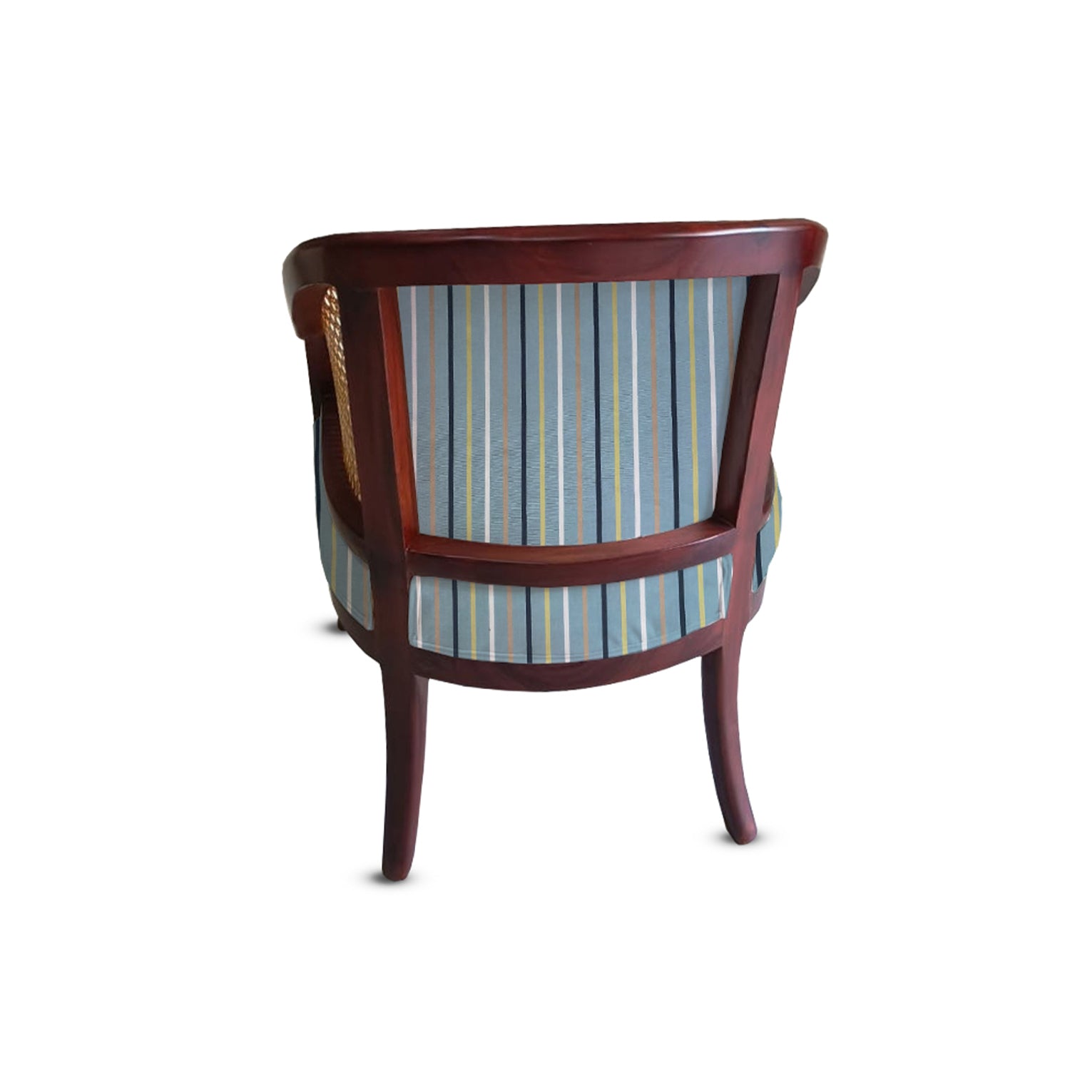 Coastal Stripes Rattan Chair