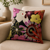 Fiesta Bloom Embroidered Cushion Cover Set