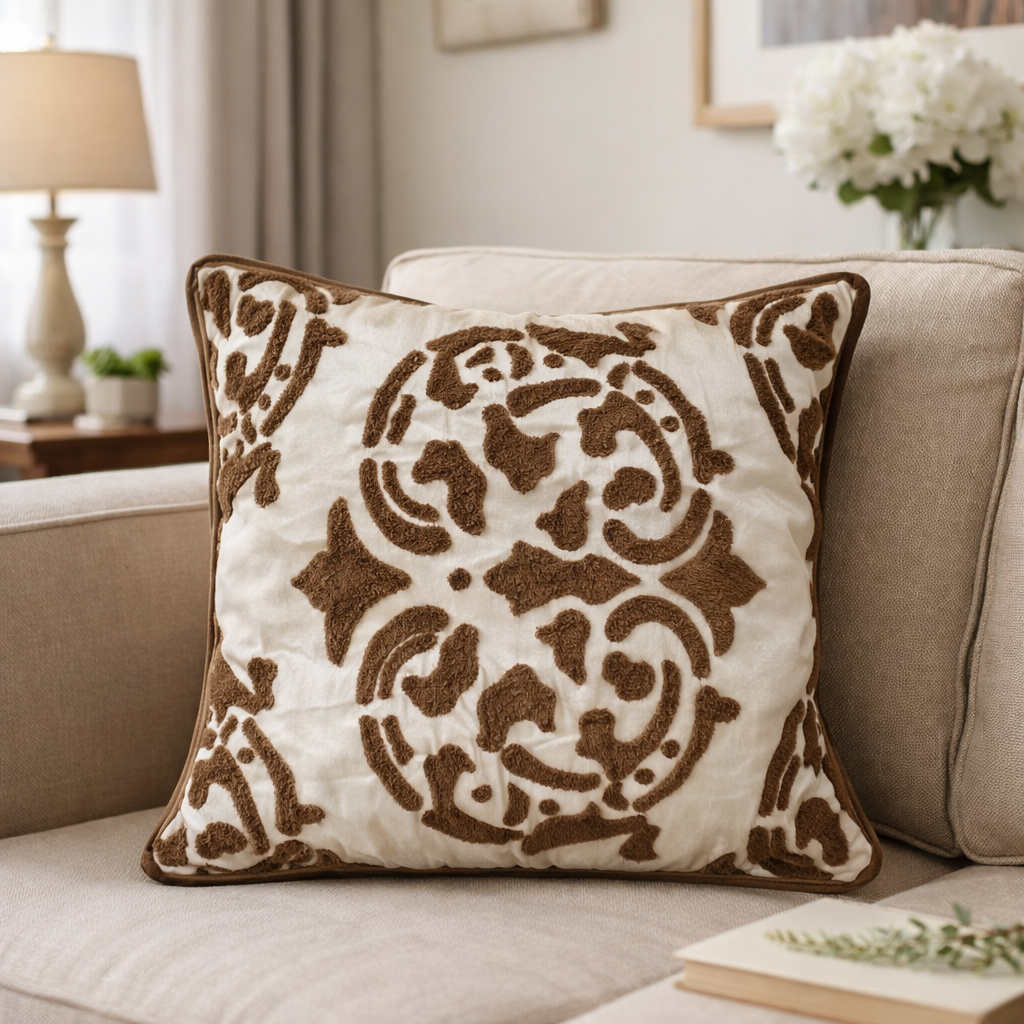 Classic Embroidered Cushions - Set of 2