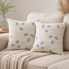 White Paisley Cushion Covers – Set of 2