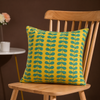Soleil Leaf Embroidered Cushion Cover Set