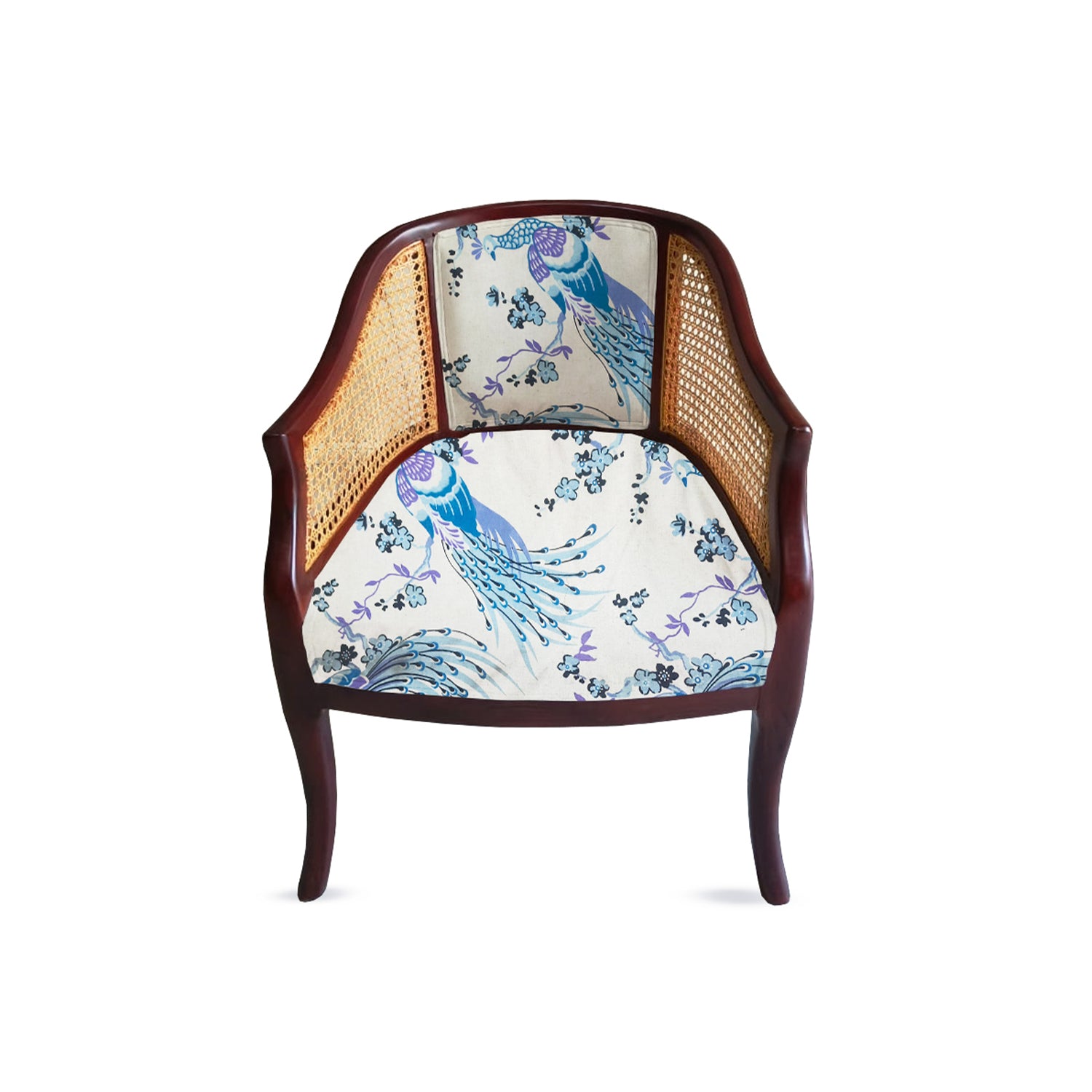 Azure Plume Velvet Chair