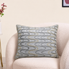 Serene Wave Hand Embroidered Cushion Cover Set