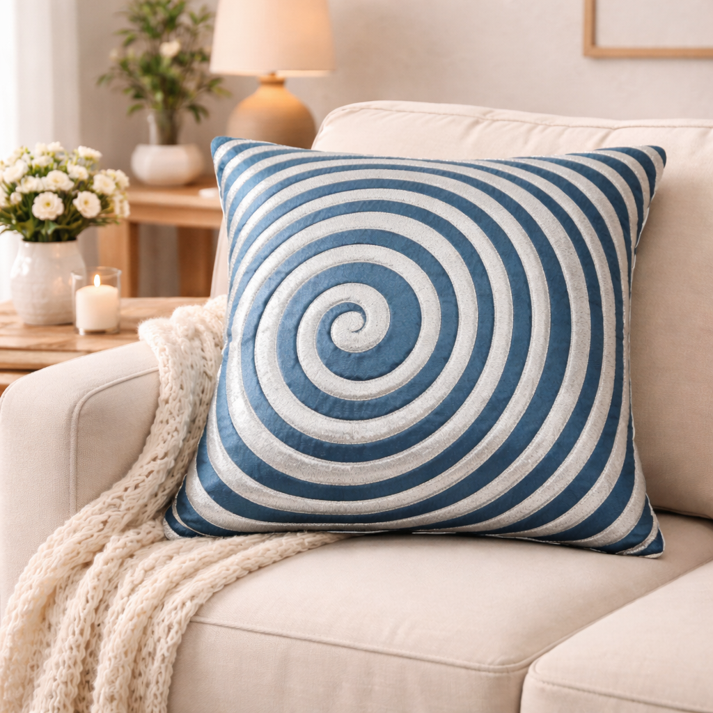 Elegant Embroidered Cushion - Set of 2