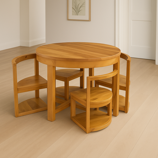 The Walnut Nest dining Set
