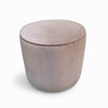 Minimalist Round Pouffe