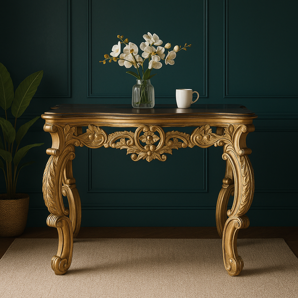 Imperial Gold Carved Accent Table