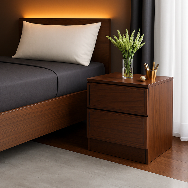 Mahogany Velvet Essence Side Table
