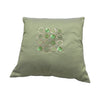 Sage Grid Hand Embroidered Cushion Cover Set