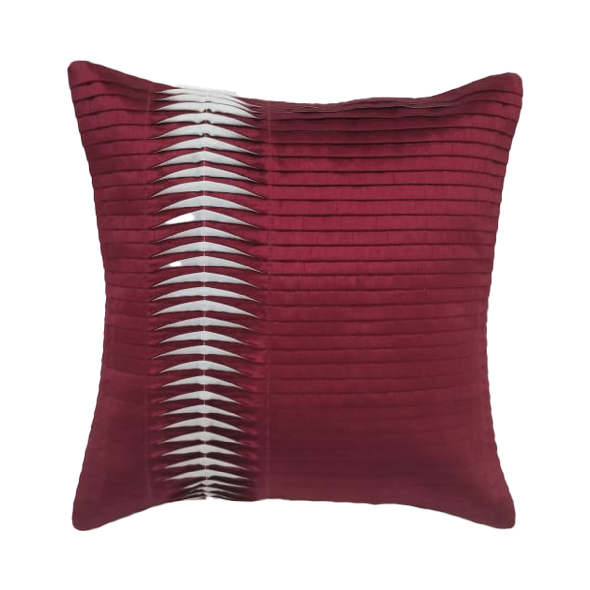 Red Geometric Pattern Cushion Covers – Set of 2