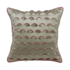 Beige Textured Scallop Cushion Covers – Set of 2