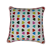 Multicolor Heart Pattern Cushion Covers – Set of 2