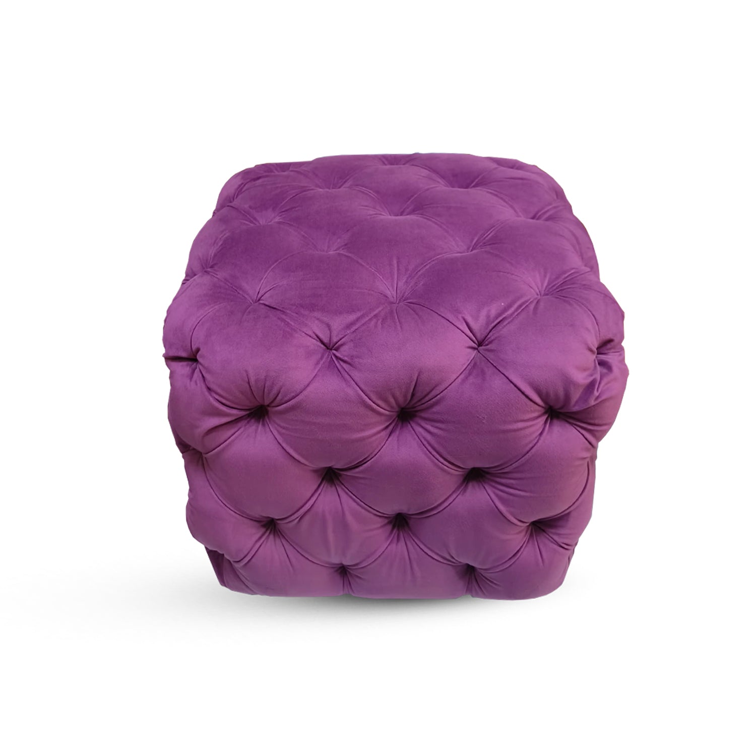 Tufted Velvet Ottoman