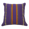 Purple Textured Striped Cushion Covers – Set of 2