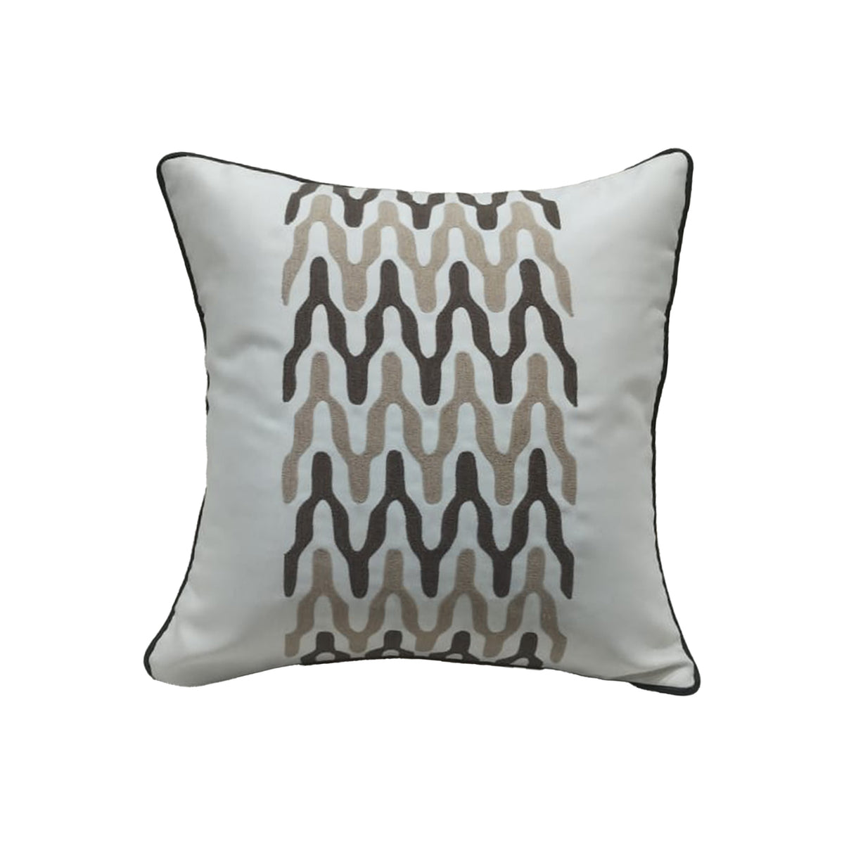 Arches Thread Embroidered Cushion Cover Set