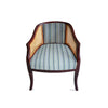 Coastal Stripes Rattan Chair