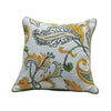 Marigold Paisley Hand Embroidered Cushion Cover Set