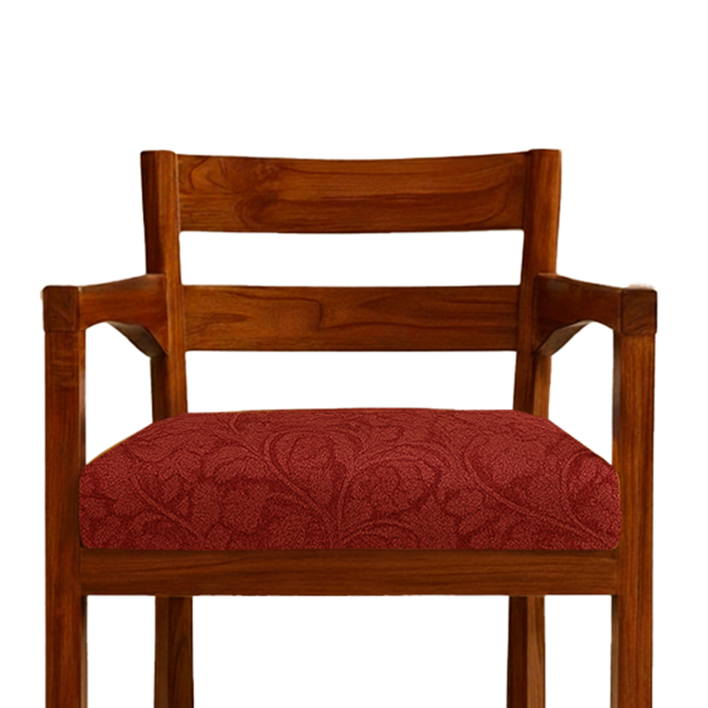 Teak Harmony Chair - Crimson
