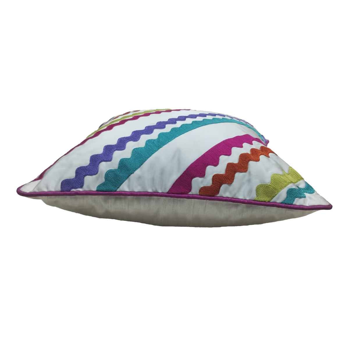 Viva Stripe Embroidered Cushion Cover Set