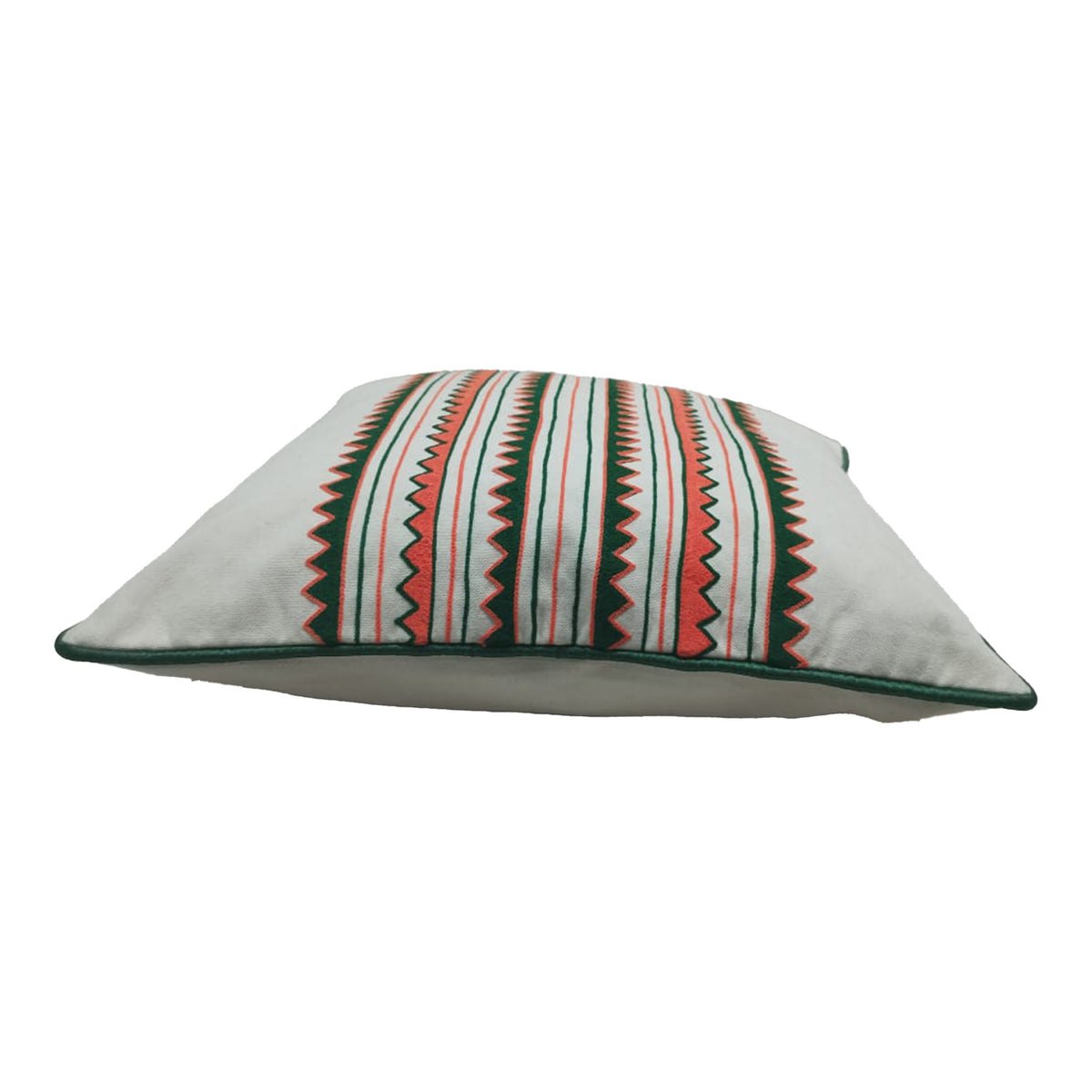 Terra Zigzag Embroidered Cushion Cover Set