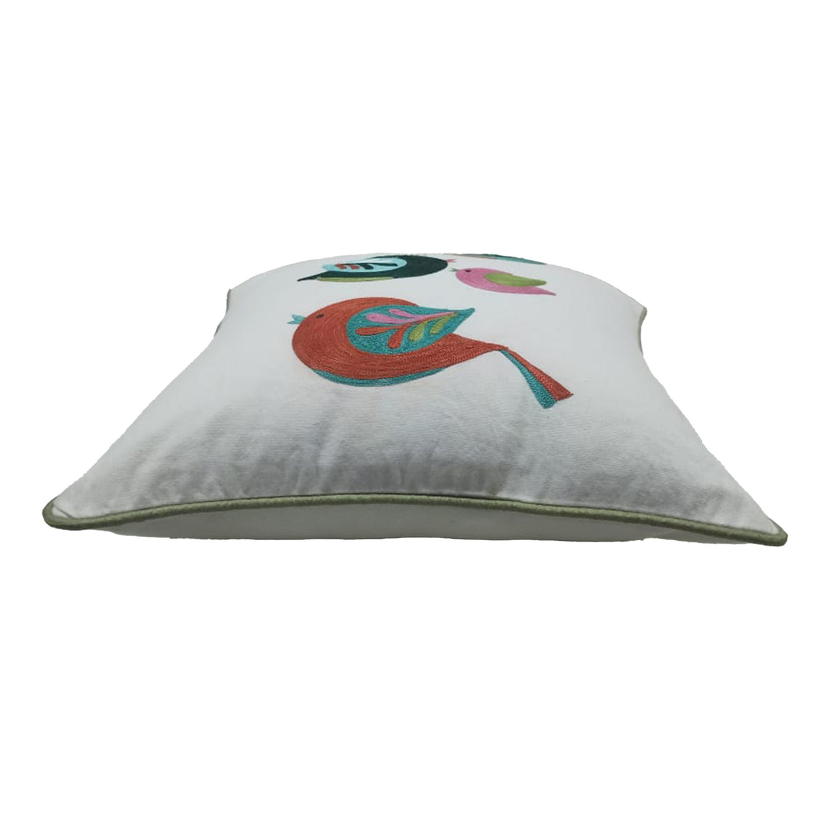 Aviary Charm Embroidered Cushion Cover Set