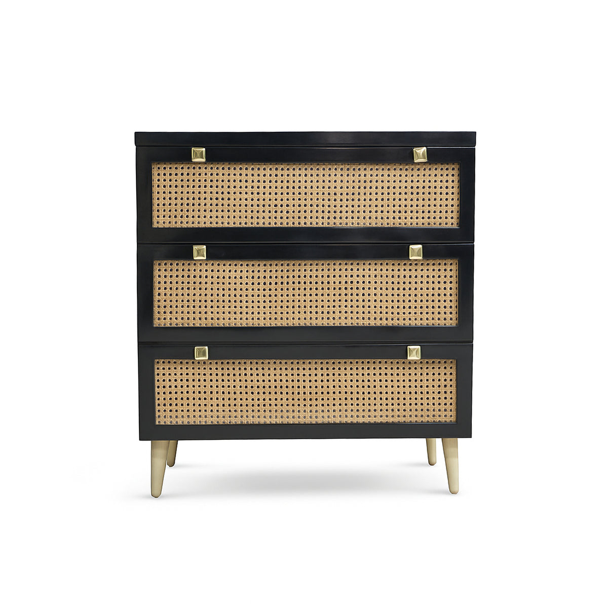 Noir CaneCraft Chest of Drawers