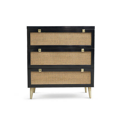 Noir CaneCraft Chest of Drawers
