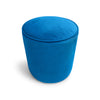 Azure Round Pouffe