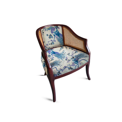 Azure Plume Velvet Chair