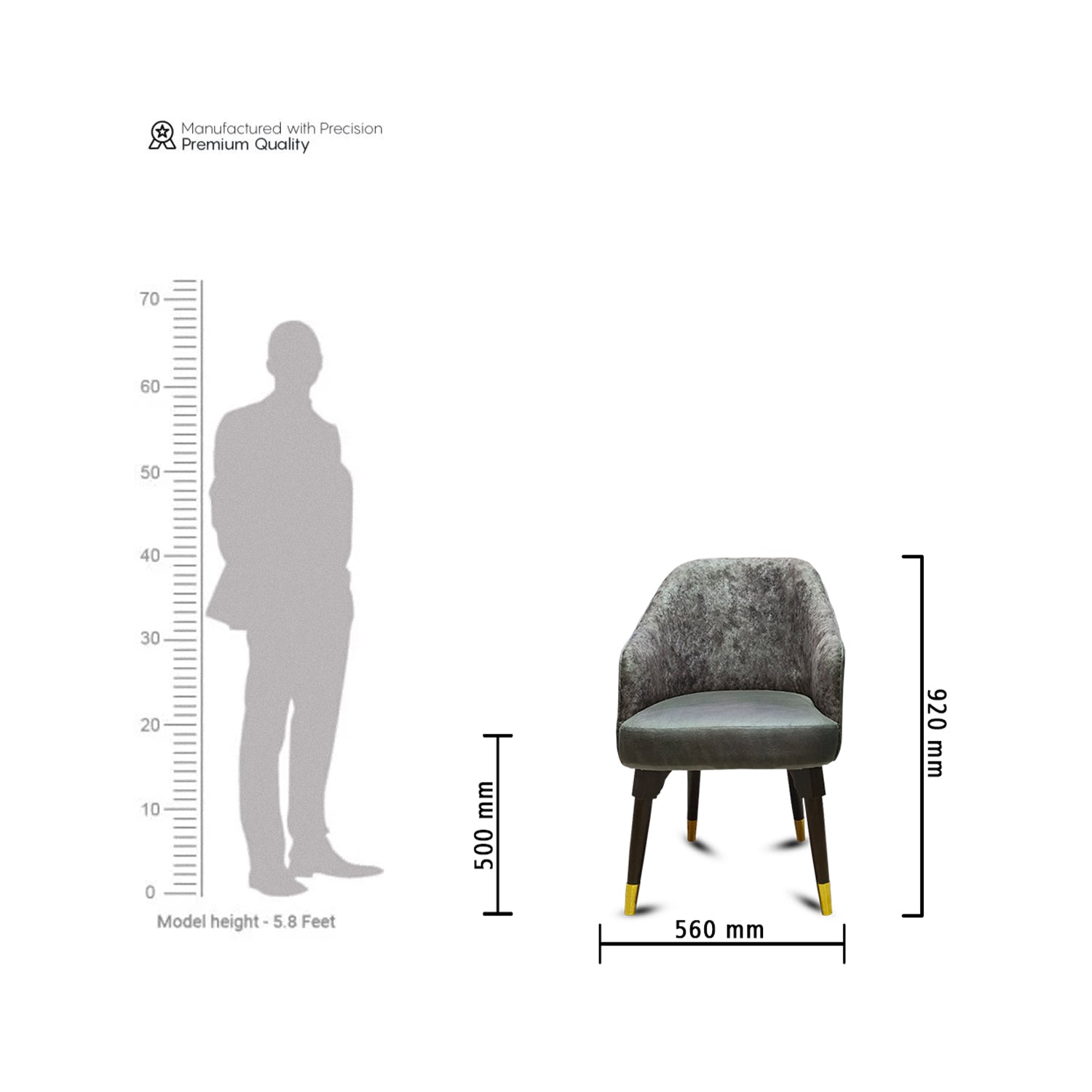 Velvet Ember Chair