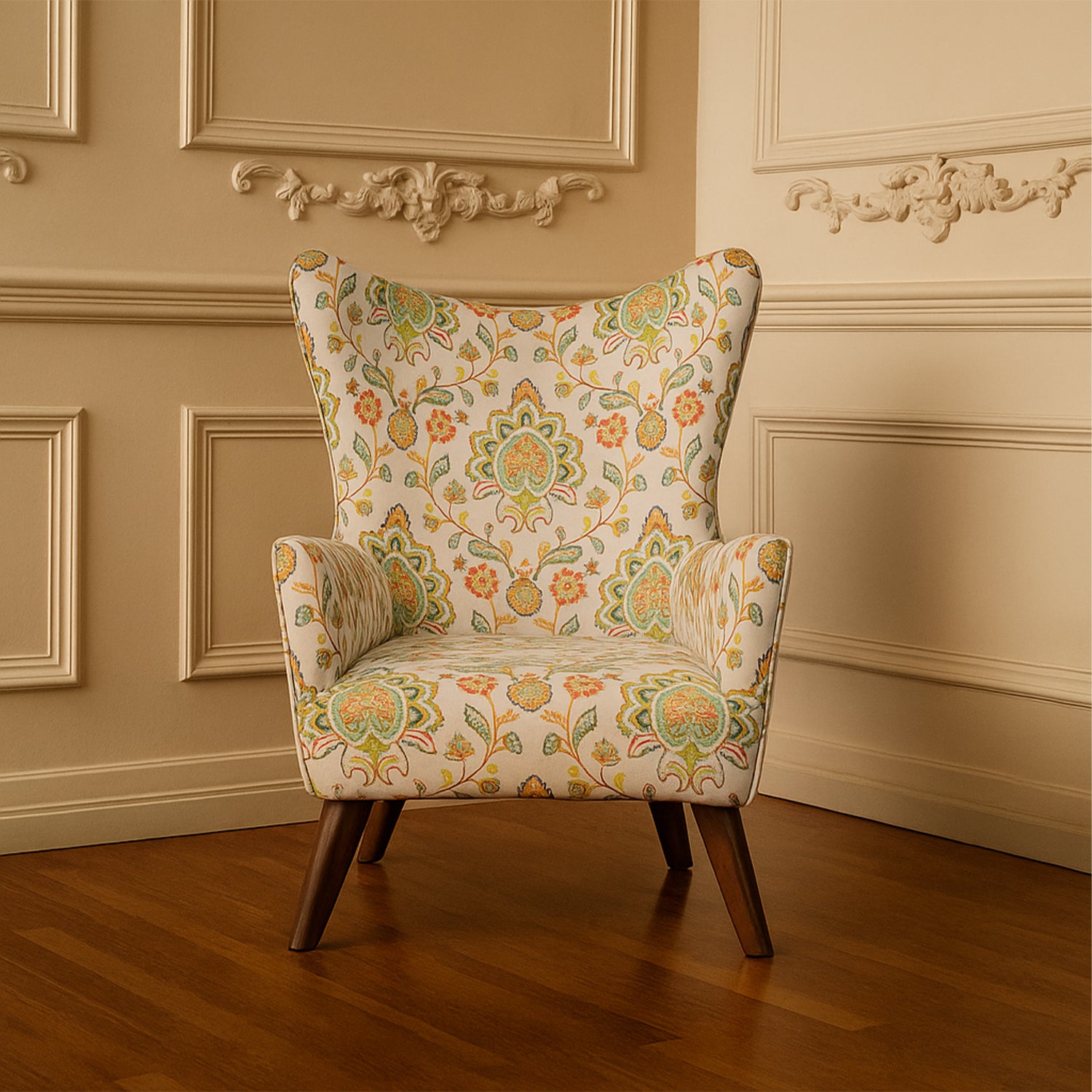 Majestic Boho Wing Chair