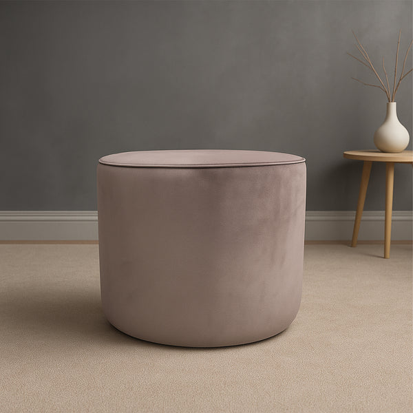 Minimalist Round Pouffe