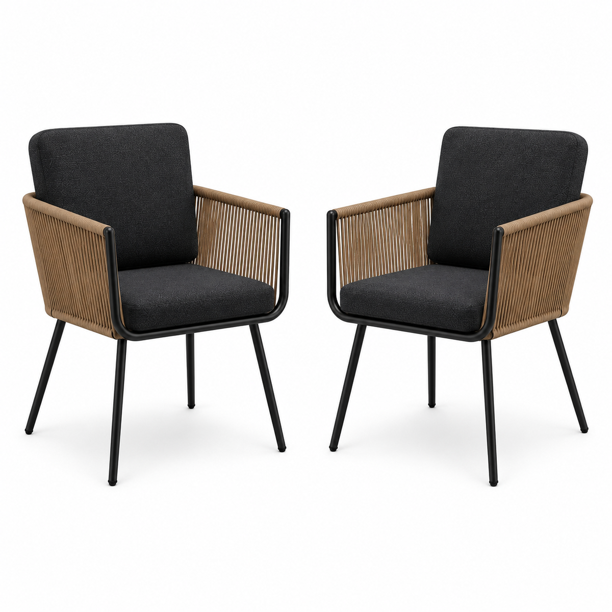 MODERN OUTDOOR PATIO CHAIR SET