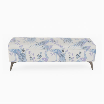 Peacock Bloom Ottoman Bench