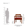 Teak Harmony Chair - Crimson