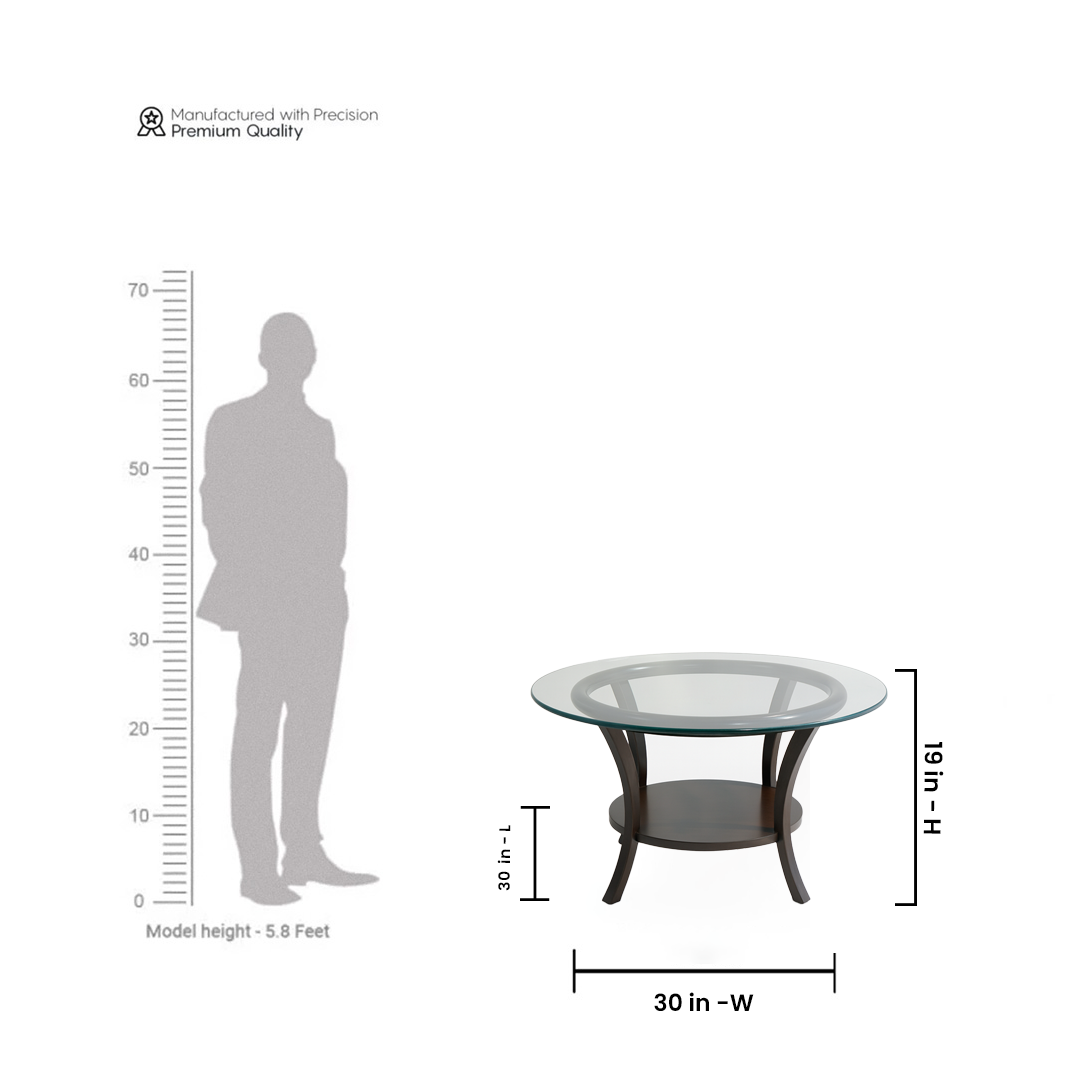 Arc Glass Centre Table