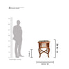 Regal Checker Side Table