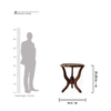 Orchid Walnut Cane Table