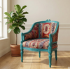 Vintage Teak Armchair - Azure