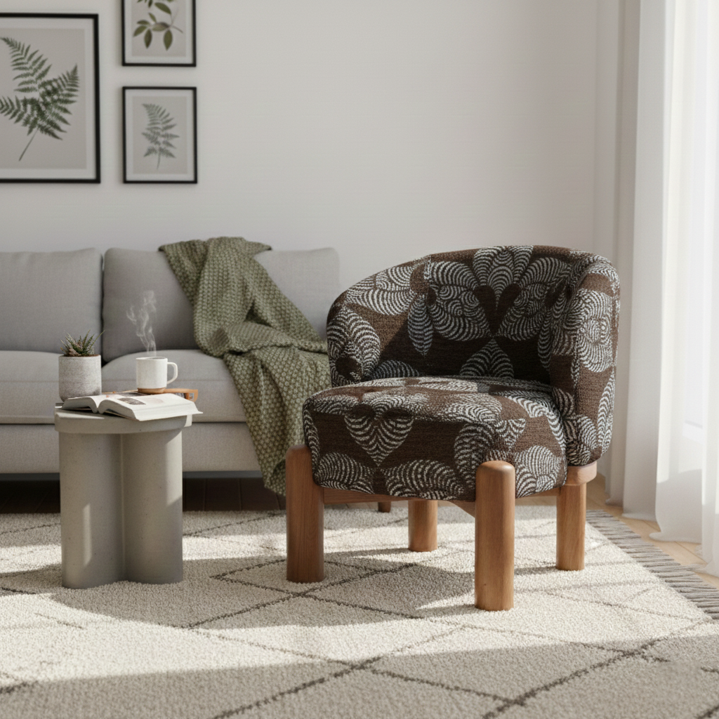 Bloom Accent Chair Jet Black