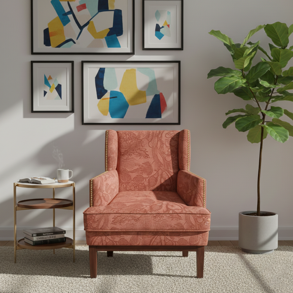 Grace Accent Chair - Teracotta
